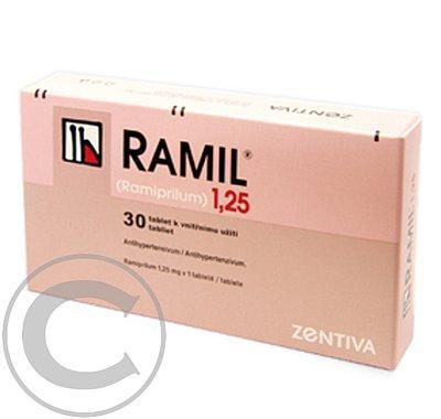 RAMIL 1,25  30X1.25MG Tablety, RAMIL, 1,25, 30X1.25MG, Tablety