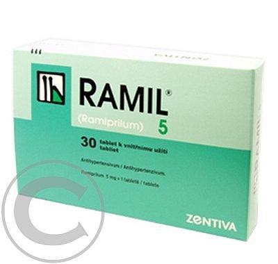 RAMIL 5  30X5MG Tablety, RAMIL, 5, 30X5MG, Tablety