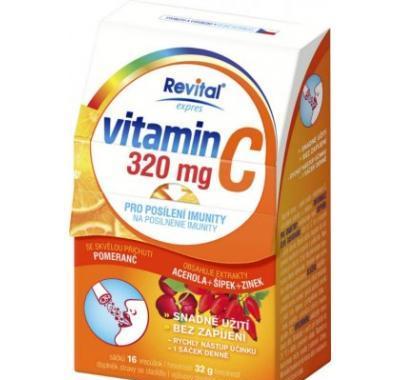 Revital Vitamin C 320 mg   Acerola   Šípek   Zinek 16 sáčků, Revital, Vitamin, C, 320, mg, , Acerola, , Šípek, , Zinek, 16, sáčků