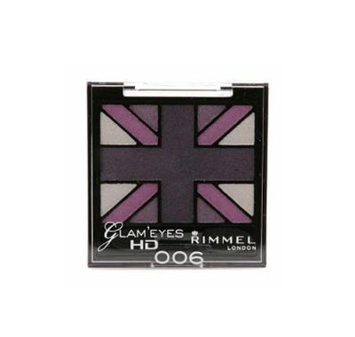 Rimmel London Glam Eyes HD Quad Eye Shadow 2,5 g 001 Black Cab