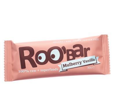 ROOBAR Datlová tyčinka moruše vanilka 30g BIO/RAW