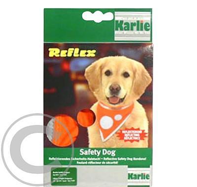 Šátek na krk reflex Safety Dog 38-50cm Oranž KAR 1ks