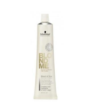 Schwarzkopf Blond Me Bleach & Tone Cream 60ml Tónovací krém pro blond barvu