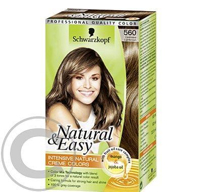 SCHWARZKOPF natural&easy 560 světle hnědý kašmír