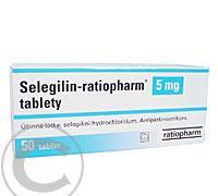 SELEGILIN-RATIOPHARM 5 MG  50X5MG Tablety, SELEGILIN-RATIOPHARM, 5, MG, 50X5MG, Tablety