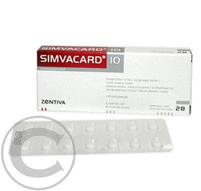 SIMVACARD 10 TBL OBD 28X10MG, SIMVACARD, 10, TBL, OBD, 28X10MG