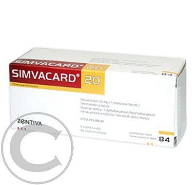 SIMVACARD 20 TBL OBD 84X20MG, SIMVACARD, 20, TBL, OBD, 84X20MG