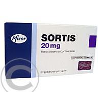 SORTIS 20 MG  30X20MG Potahované tablety, SORTIS, 20, MG, 30X20MG, Potahované, tablety