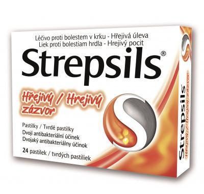 STREPSILS HŘEJIVÝ ZÁZVOR  24 Pastilky rozp. v ústech