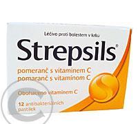 STREPSILS POMERANČ S VITAMIN. C  12 Pastilky rozp. v ústech