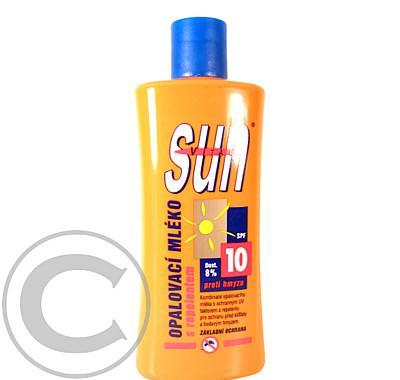 SUN opalovací mléko OF10 s repelentem proti hmyzu 250ml