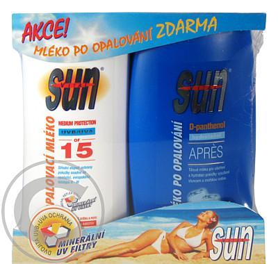 SUN VITAL Opalovací mléko OF15   Mléko po opalování ZDARMA 2x200ml