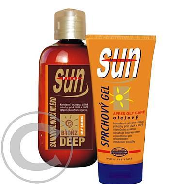 SUN VITAL samoopalovací mléko 250ml sprchový olej 200ml