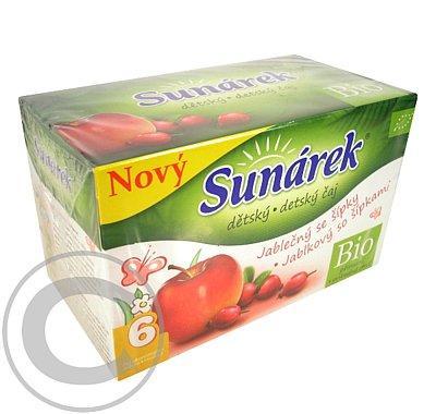 Sunárek čaj dětský jablečný se šípky 20 x 1.5g, Sunárek, čaj, dětský, jablečný, se, šípky, 20, x, 1.5g