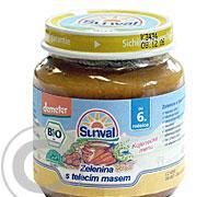 Sunval BIO Zelenina s telecím masem 125g