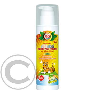 TOPVET SAFARI Dětské opalovací mléko SPF20 200ml