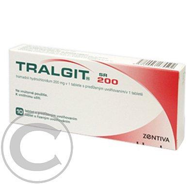 TRALGIT SR 200  100X200MG Tabl. s řízeným uvol., TRALGIT, SR, 200, 100X200MG, Tabl., řízeným, uvol.