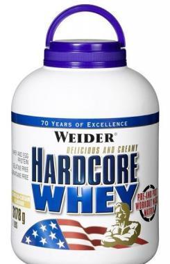 Hardcore Whey, Gainer, Weider, 3178 g - Vanilka