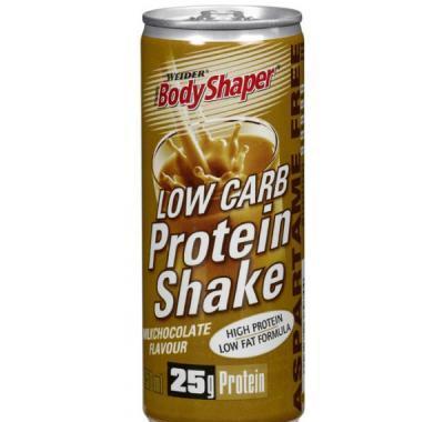 Low Carb Protein Shake, proteinový nápoj RTD, 250 ml, Weider - Jahoda