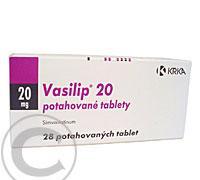 VASILIP 20  28X20 MG Potahované tablety, VASILIP, 20, 28X20, MG, Potahované, tablety