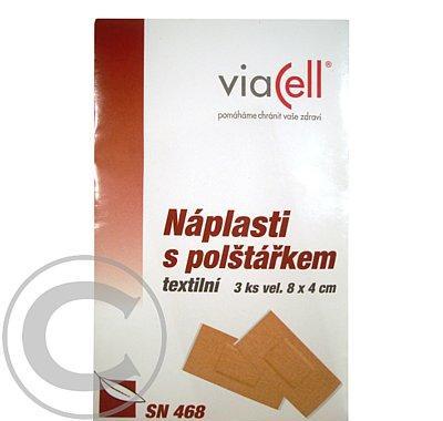 VIACELL SN468 Náplast s polštářkem vel.8x4cm 3ks