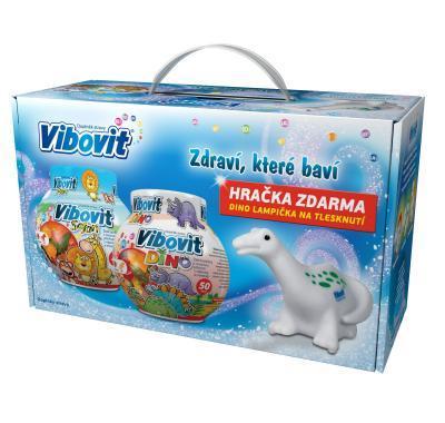 Vibovit Vánoce 2015 Brontosaurus 2 x 50 kusů želé vitamínů   DÁREK