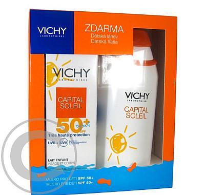 VICHY Capital Soleil Mléko pro děti OF50   dětská láhev ZDARMA