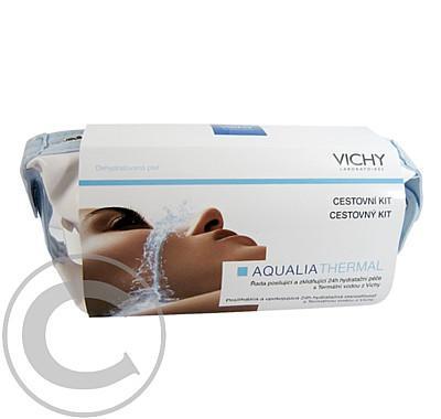 Vichy Cestovní taštička Aqualia Thermal  - odličovací mléko a tonikum 30 ml, Aqualia Thermal Legere 5ml, Aqualia Thermal Serum 5 ml