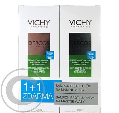 VICHY Dercos Šampon lupy mastné vlasy DUOPACK 1 1 ZDARMA