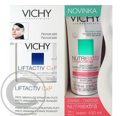 VICHY Liftactiv CxP denní krém pro suchou a velmi suchou pleť 50ml   DÁREK Nutriextra tělový krém 100ml ZDARMA