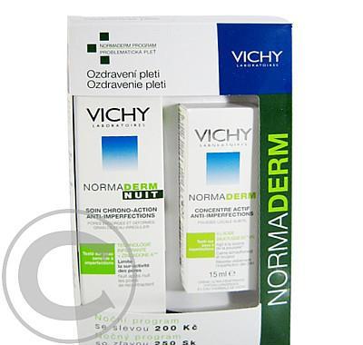 VICHY Normaderm noční - Normaderm Nuit noční krém 50ml   VICHY Normaderm SOIN ANTI-BOUTON koncetrovaný krém 15ml