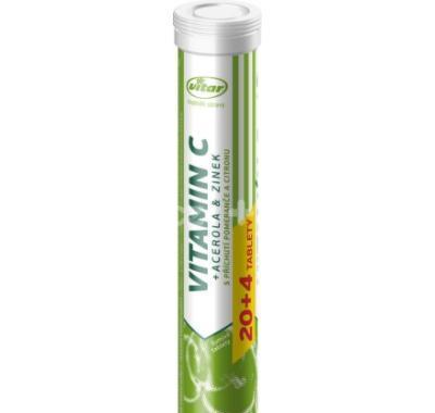 VITAR Vitamin C   acerola   zinek eff. 24 tablet