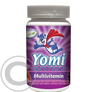 Yomi Multivitamín 60 želé bonbónů, Yomi, Multivitamín, 60, želé, bonbónů