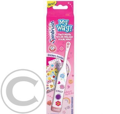 Zubní kartáček Spinbrush Kids - MY WAY Girl, Zubní, kartáček, Spinbrush, Kids, MY, WAY, Girl